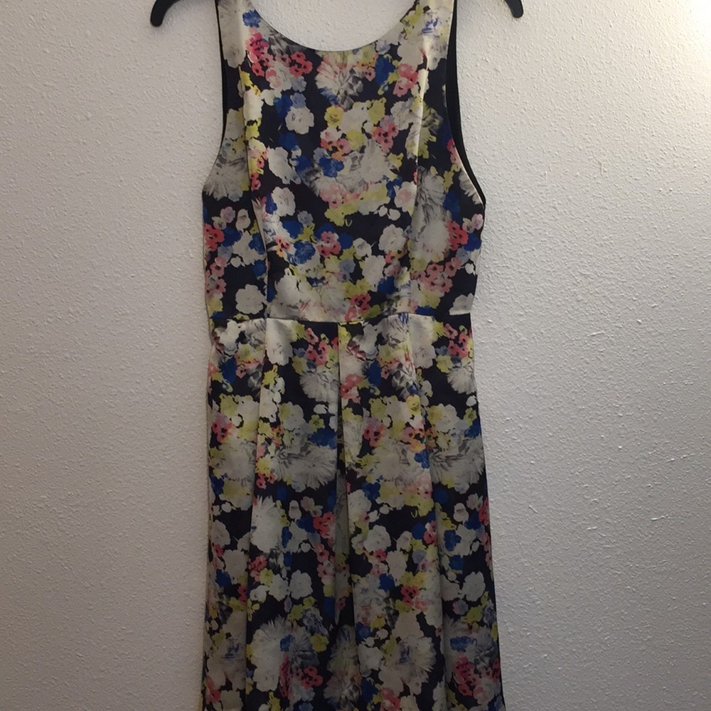 Cory black and floral dress
